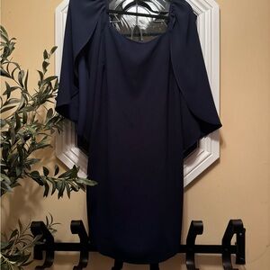 Trina Turk Midnight Blue Long Sleeve Dress